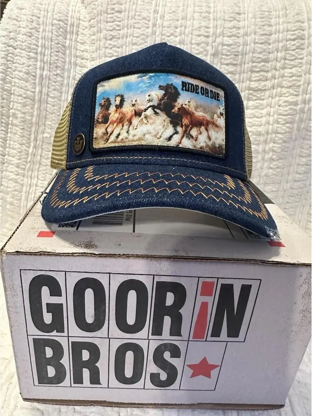 Goorin Bros The Farm Friday Drop Ride Or Die Limited Edition Trucker Hat New - Picture 1 of 6